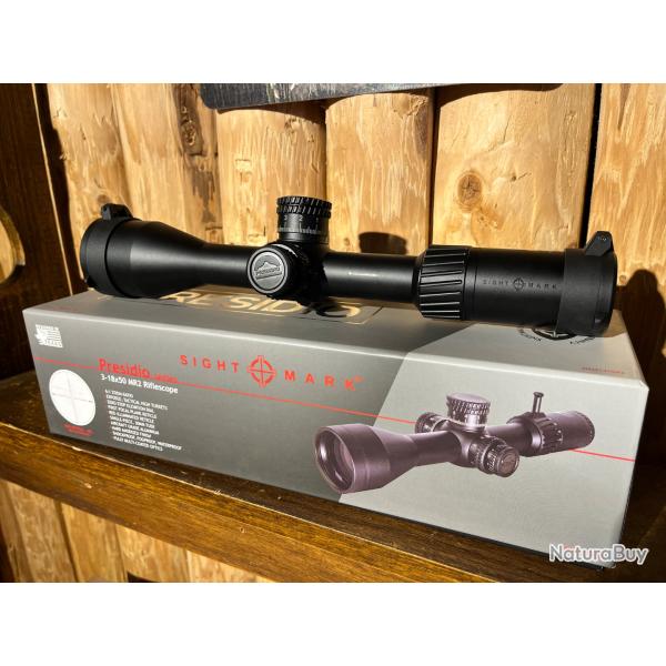 ENCHERES 1� - NEUF - SIGHT MARK PRESIDIO 3-18X50 MR2 IL