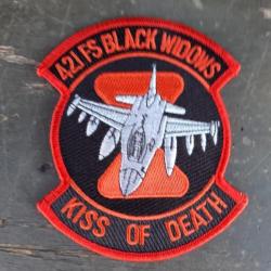 INSIGNE EN TISSU "BLACK WIDOWS KISS OF THE DEATH"