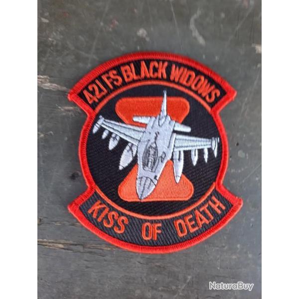 INSIGNE EN TISSU "BLACK WIDOWS KISS OF THE DEATH"