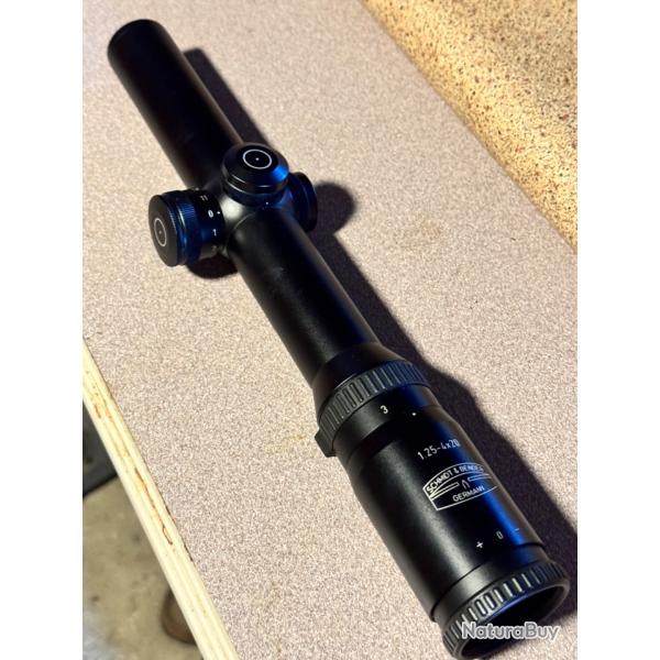 LUNETTE DE BATTUE SCHMIDT ET BENDER 1-4X20 RET 4Ai LUMINEUX