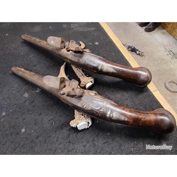 PAIRE PISTOLET SILEX