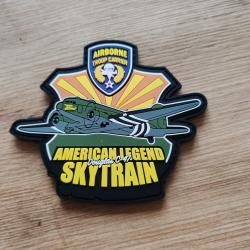 INSIGNE EN PVC TYPE VELCRO "AMERICAN LEGEND SKYTRAIN"