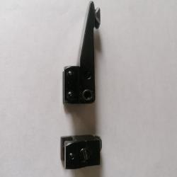 Montage pour lunette a rai ( made in Germany) amovible, pivotant. En tr&egrave;s bon &eacute;tat.