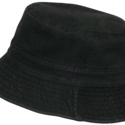 Chapeau Bob Noir en Coton Premium Streetwear et Tendance Bobby Taille unique Noir