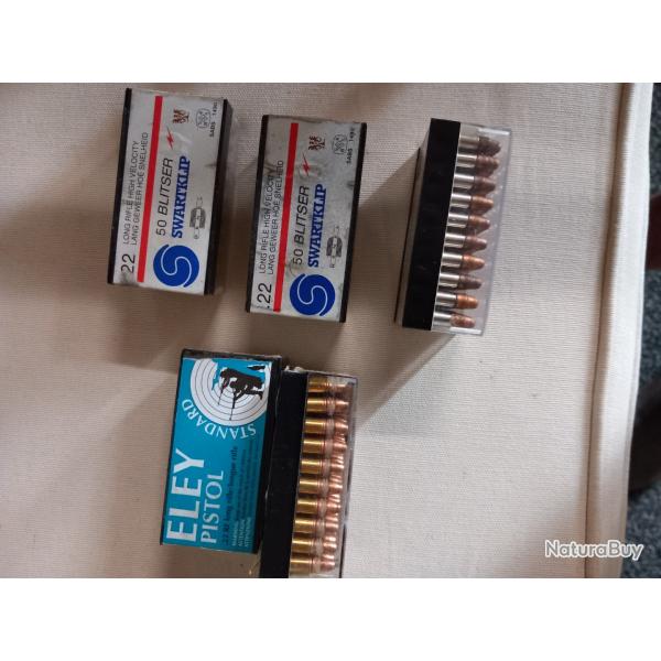 BALLES 22LR X150 SWARTKLIP HV ET X100 DIVERSES