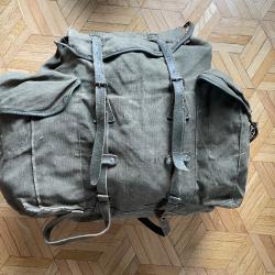 Sac &agrave; dos militaire fran&ccedil;ais TTA Bergam ann&eacute;es 60