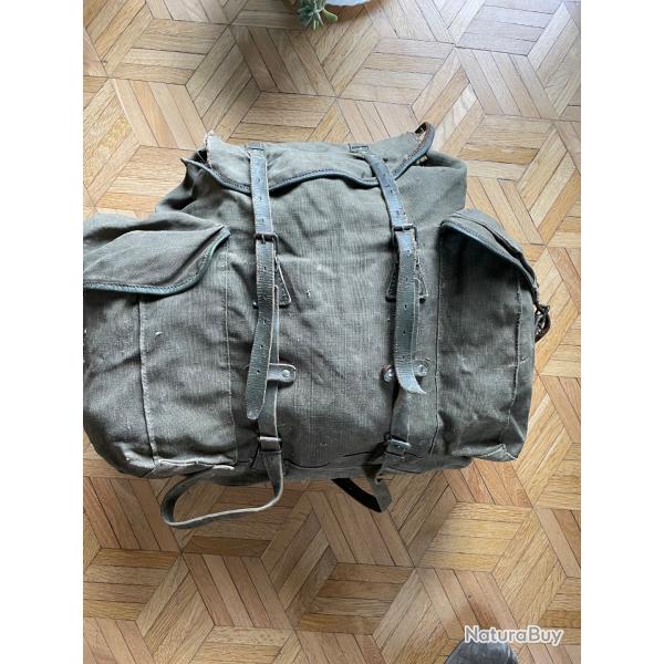 Sac � dos militaire fran�ais TTA Bergam ann�es 60
