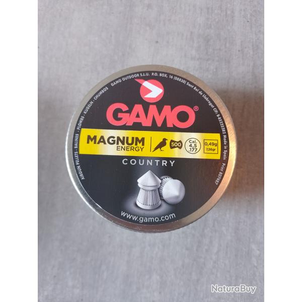 Plomb 4,5 .177 gamo magnum energy contry