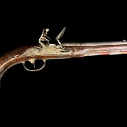 exceptionnel pistolet &agrave; silex allemand de luxe