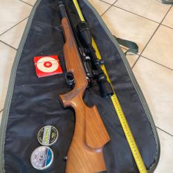 Carabine &agrave; air DaystateX2 avec viseur Nikko stirling gameking lrx 6-24x50 A0lrx avec sa pompe Hill