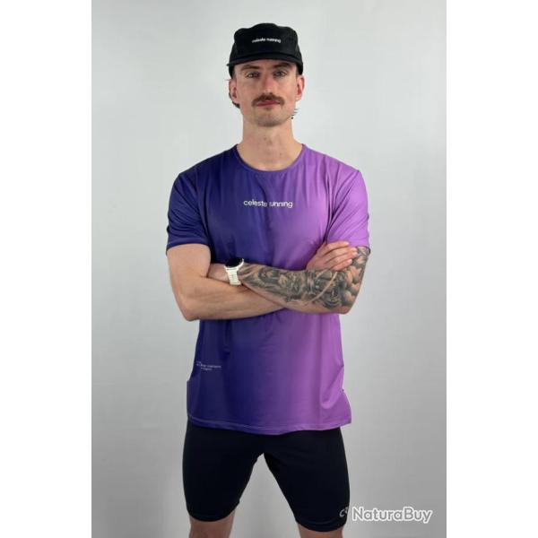 Tee Shirt Running Celeste Running Performance Violet