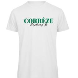 Tee Shirt Homme Kapitales Corr&egrave;ze The Place to Be Blanc
