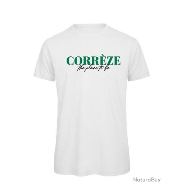 Tee Shirt Homme Kapitales Corr�ze The Place to Be Blanc