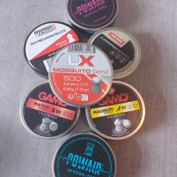 Lot plombs 4,5mm neuf boite de 500