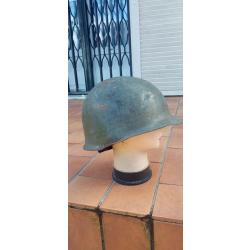 Casque US WW2 provenance Normandie sortie de grenier