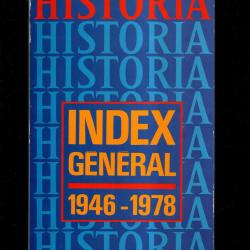 historia index g&eacute;n&eacute;ral 1946-1978 la clef des recherches !
