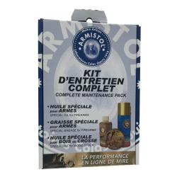 Kit produits d'entretien pour armes ARMISTOL (Huile m&eacute;tal,huile bois,graisse)