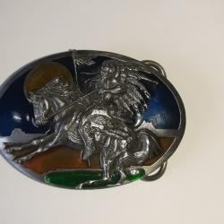 belle boucle motif d'indien, vintage.