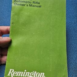 Manuel / notice d'origine de la carabine Remington 742 en anglais