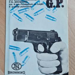 Manuel / notice d'origine du pistolet Browning GP35 (2)