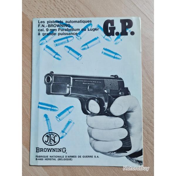 Manuel / notice d'origine du pistolet Browning GP35 (2)