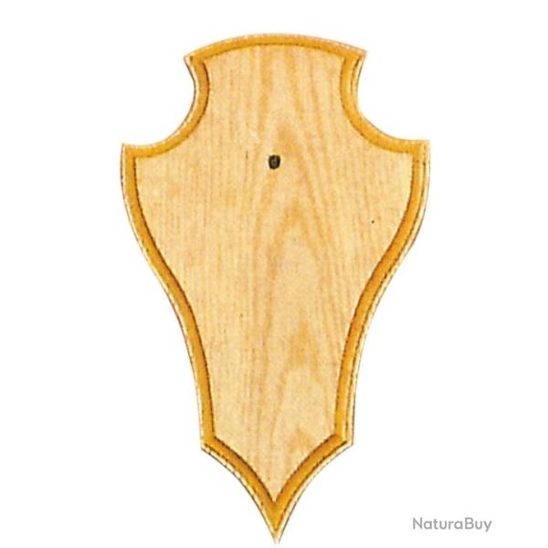 Ecusson troph�e chevreuil 22x13cm Ch�ne Clair Avec Logement Machoir