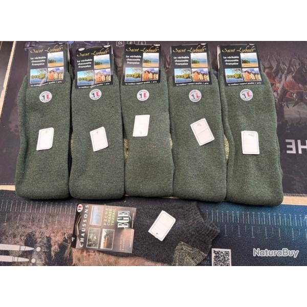 LOT G - DESTOCKAGE DE FOLIE chaussettes chaudes hautes en laine made in france super prix encheres