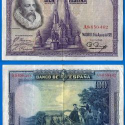 Espagne 100 Pesetas 1928 Europe Felipe 2 Billet Peseta