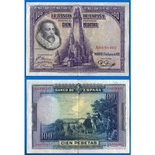 Espagne 100 Pesetas 1928 Europe Felipe 2 Billet Peseta