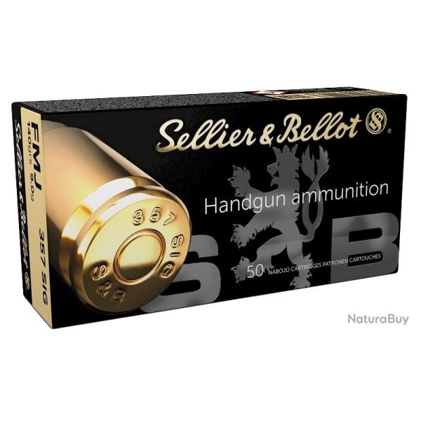 50 Munitions SELLIER&BELLOT cal.357 SIG fmj 140 gr