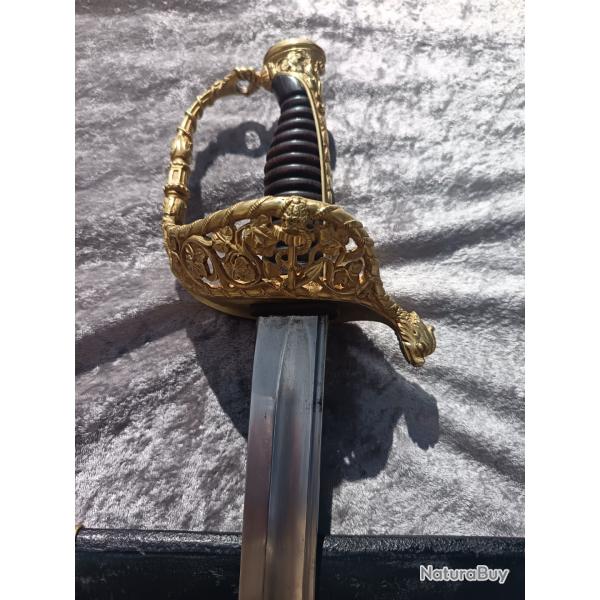 SABRE D`OFFICIER DE MARINE SECOND EMPIRE