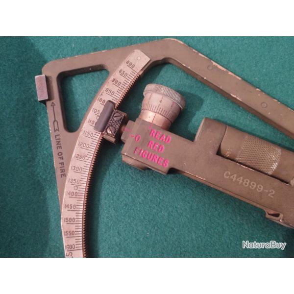 Clinom�tre de campagne Mk IV , 1918, premi�re guerre mondial. avec son �tui cuir.