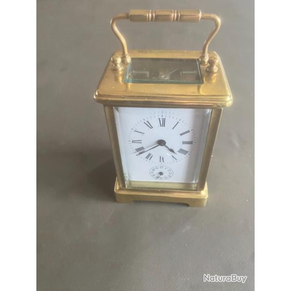 Pendule d'officier en laiton XIX �si�cle (ma r�f : 651 �� )