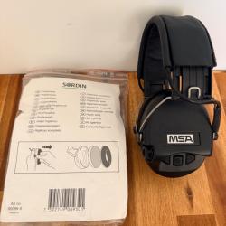Casque &eacute;lectronique MSA Sordin Supreme Pro - R&eacute;f&eacute;rence tir sportif / chasse + Kit hygi&egrave;ne neuf