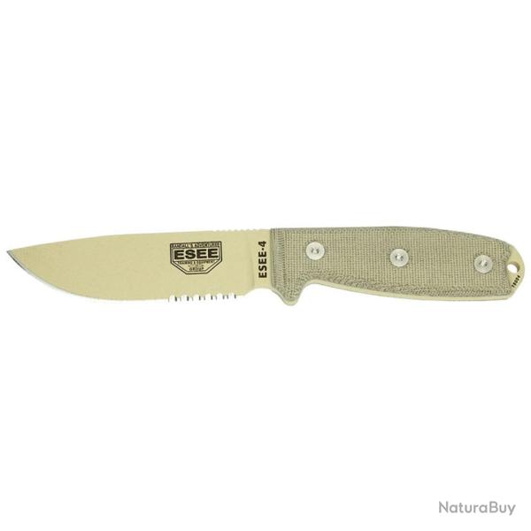 ESEE 4 LAME DESERT MIXTE - ESEE KNIVES NEUF U TAN