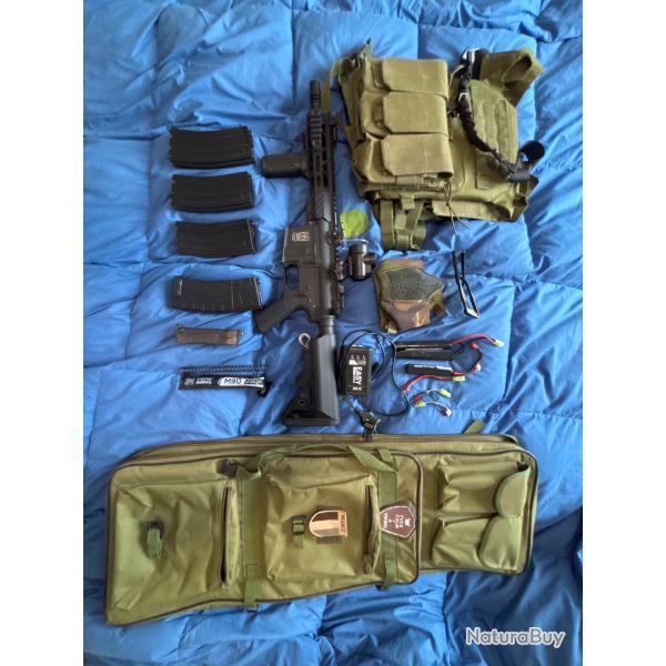 Pack airsoft complet M4 Specna Arms AEG - pr�t � jouer