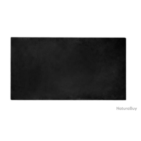 Tapis fourrure lapin synth�tique polyester noir 60x110 cm doux confortable