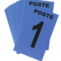 CARTE DE POSTE NUMEROT&Eacute; 1-24 Jaune