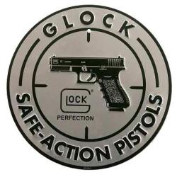 PANNEAU PUBLICITE GLOCK SAFE ACTION ALUMINIUM