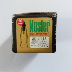 Ogives Nosler Ballistic Tip cal 257