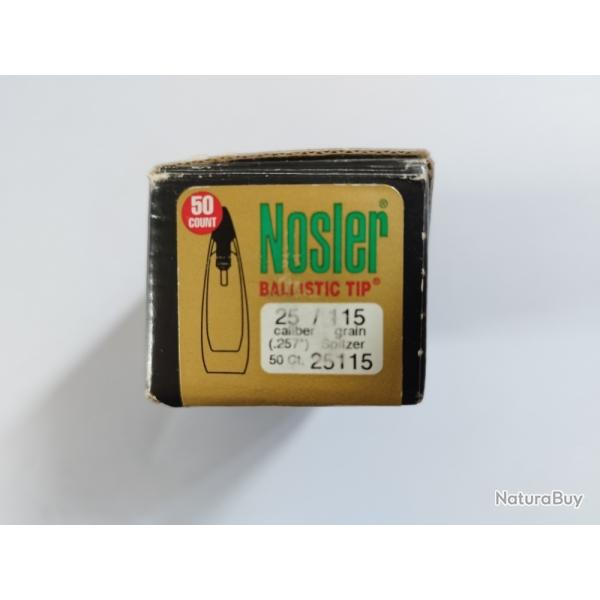 Ogives Nosler Ballistic Tip cal 257