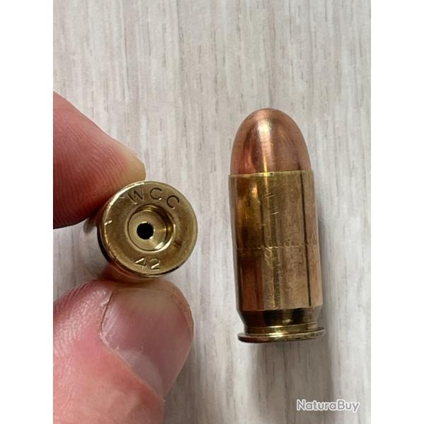 1 cartouche INERTE de manipulation pour collection WW2 (cal. 45 ACP - 1911A1) ... marquages WCC 42