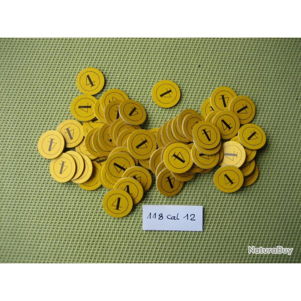 118 Cartons cal 12 No 4 couleur jaune