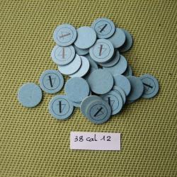 38 Cartons cal 12 No 4 ou neutre couleur bleu