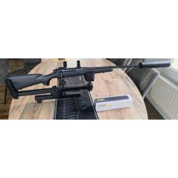 Pack Mauser M18 cal. 30-06 + colliers 30 mm UTG + mod&eacute;rateur de son Hausken Jakt JD224 MKII