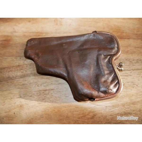 Etui cuir type porte monnaie pour 6.35mm type Steyr Pieper 1908