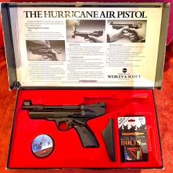 Vends Pistolet air comprim&eacute; Webley & Scott Hurricane dans sa bo&icirc;te d'origine