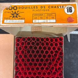 Bonjour, je vends un lot de douille amorc&eacute;es calibre 16 REY