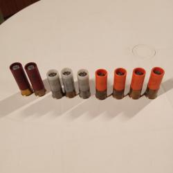 Lot de 9 balles calibre 12.