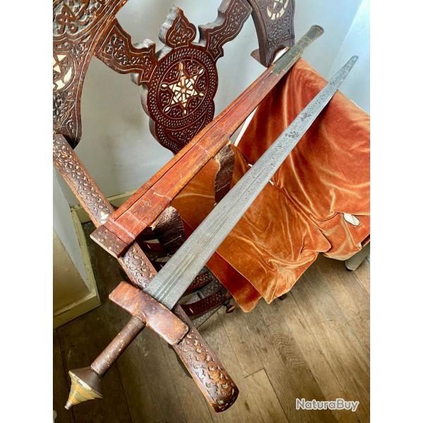 �p�e touareg Takouba ancienne ann�es 20/30 lame 19�me